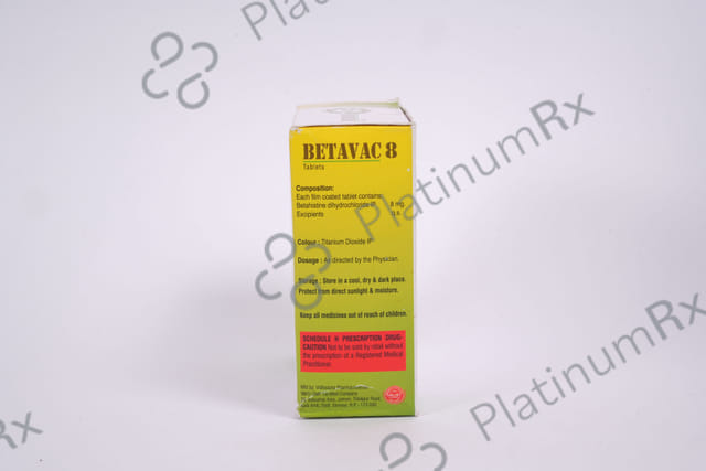 Betavac 8mg Tablet 10s