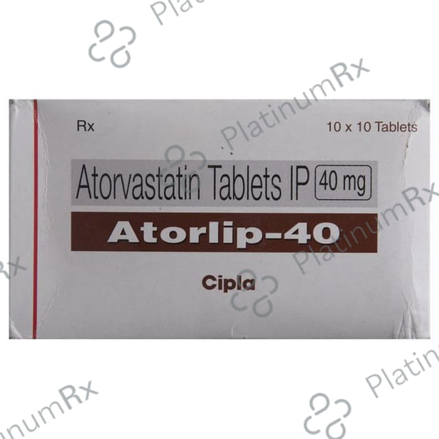 Atorlip 40mg Tablet 10s