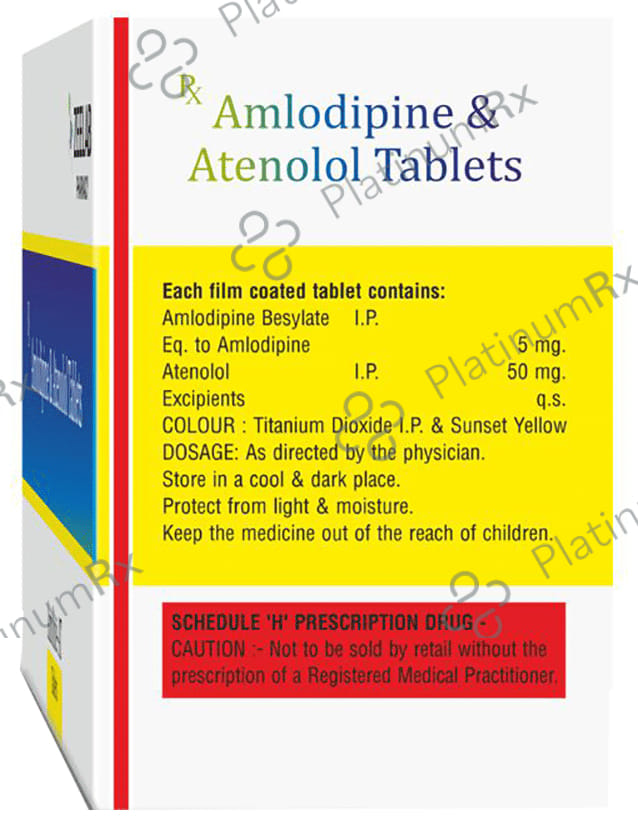 Amoline AT 5/50mg Tablet 10s