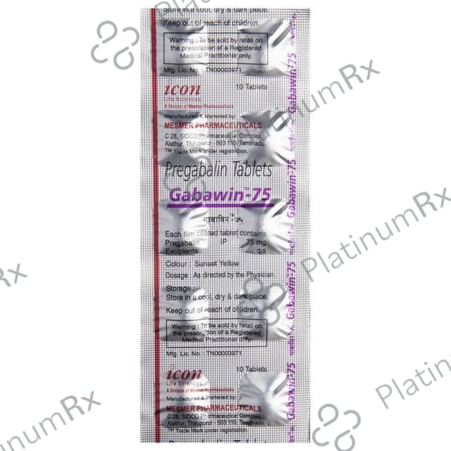 Gabawin 75 Tablet