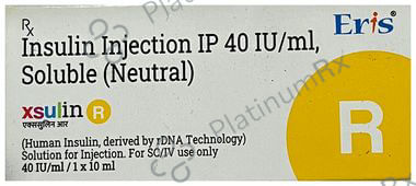 Xsulin R (40 IU/ml) (1*3ml Injection)