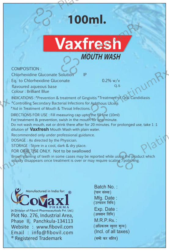 Vaxfresh Mouth Wash Peppermint