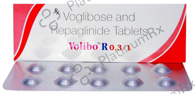Volibo R 1/0.3mg Tablet 10s