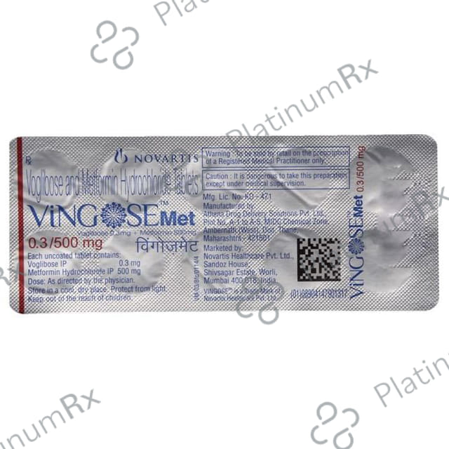 Vingose Met 0.3/500mg Tablet