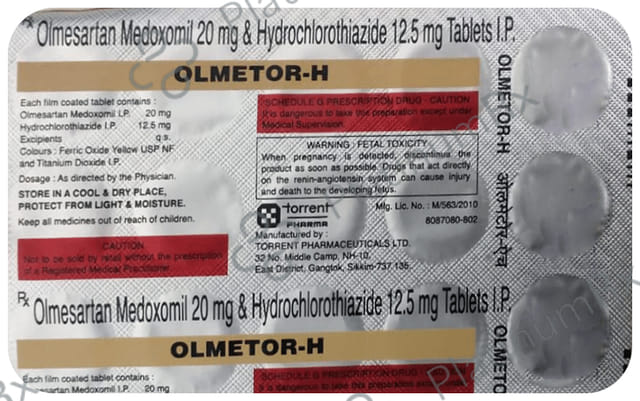 Olmetor H 12.5/20mg Tablet 15s