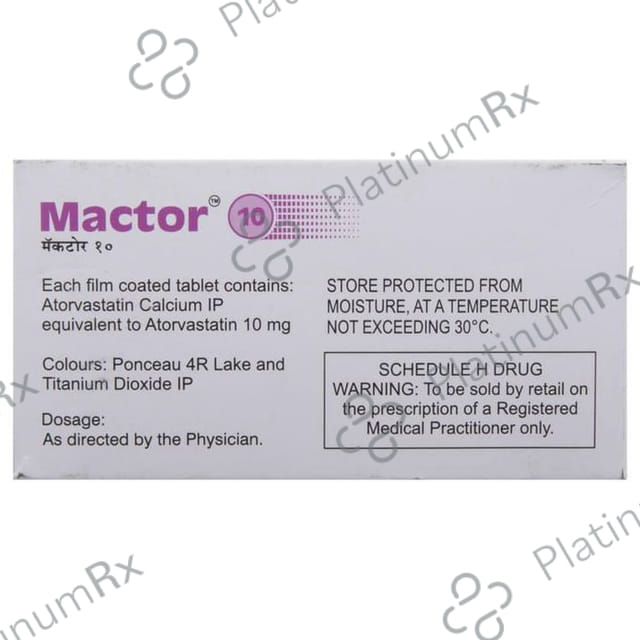 Mactor 10mg Tablet 10s