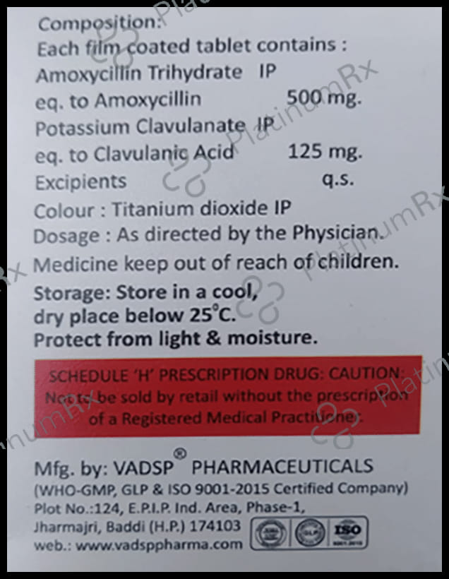 Cariomox 625mg Tablet 10s