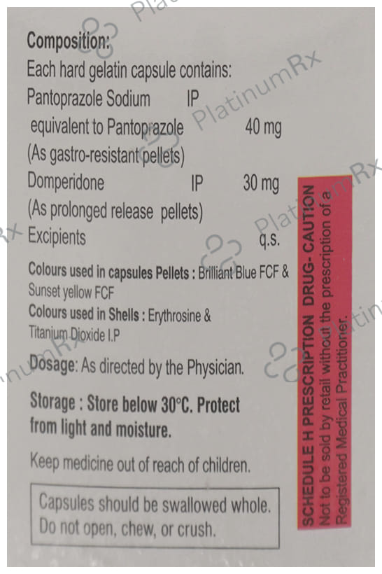 Pantatez 30/40mg D Capsule PR 10s