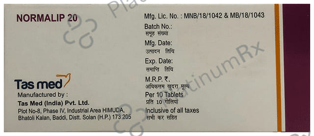 Normalip 20mg Tablet