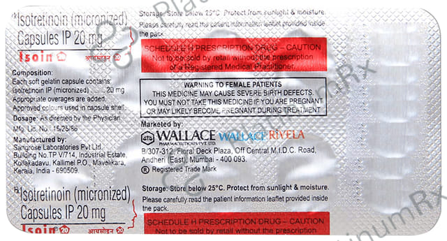 Isoin 20mg Capsule 10s