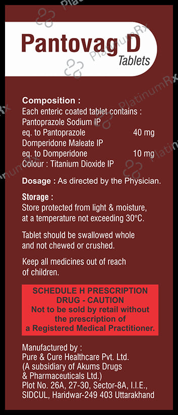 Pantovag D 10/40mg Tablet 10s