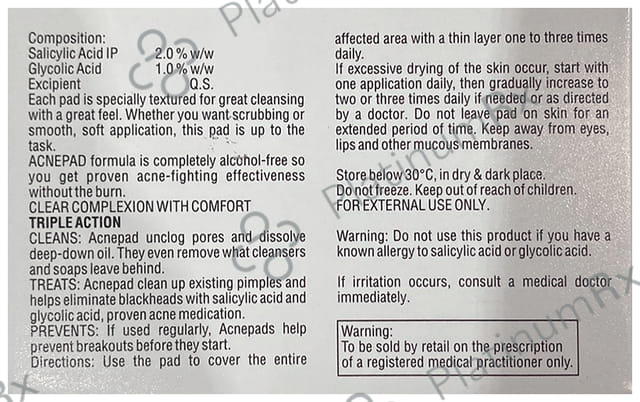 Acnepad Wipes 50s