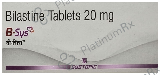 B Sys 20mg Tablet 10s