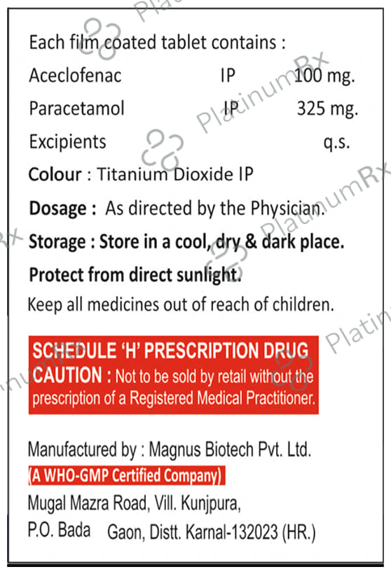 Flarem P 100/500mg Tablet 10s