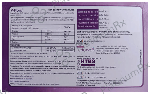 V Flora Probiotic Capsule 10s