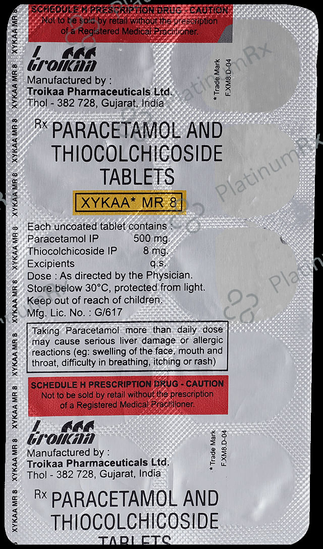 Xykaa MR 500/8mg Tablet 10s