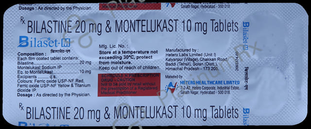 Bilaset M 20/10mg Tablet 10s