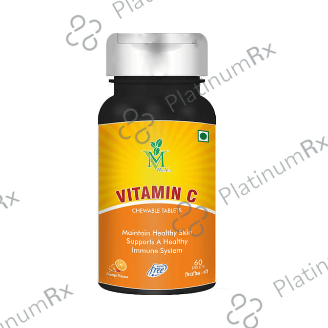 Mint Veda Orange Sugar Free Vitamin C Chewable Tablet 60s