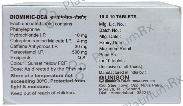 Diominic DCA Tablet 10s