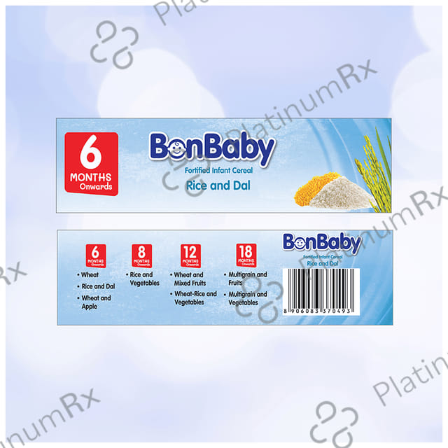 Evexia Bonbaby Fortified Infant Cereal (6 Month Onwards) - Rice and Dal