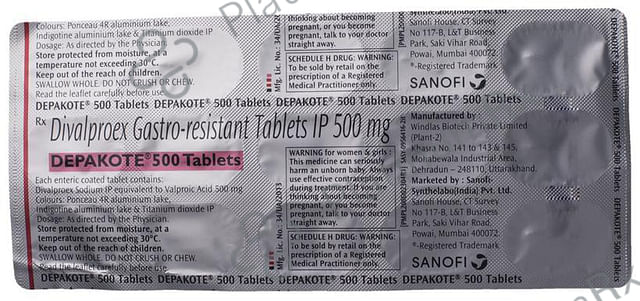Depakote 500mg Tablet SR 15s