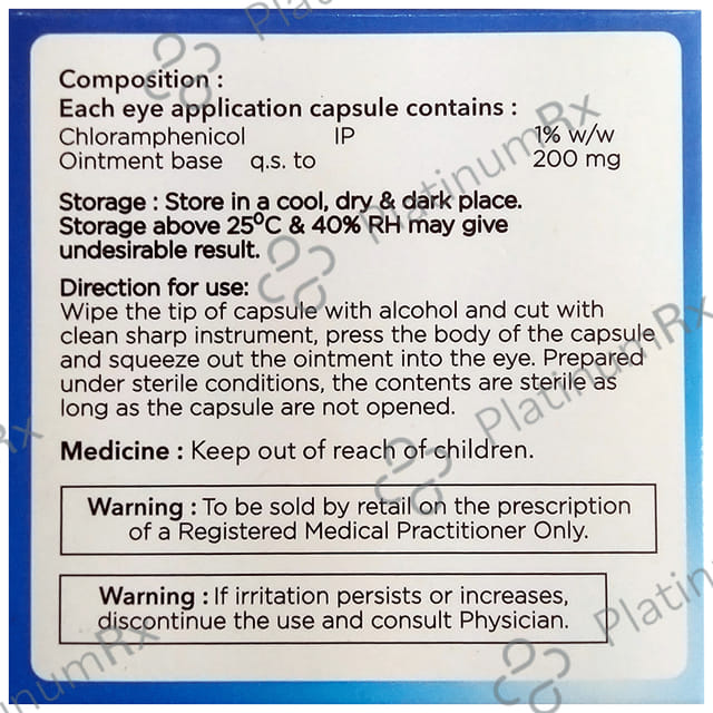 Activemycetin 1% Eye Capsule 10s