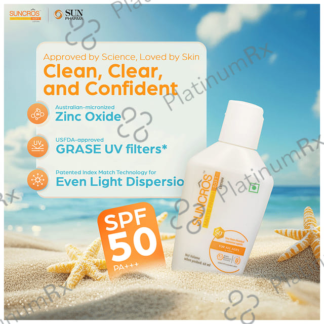 Suncros Matte Finish Soft SPF 50+ PA+++ Lotion 60ml