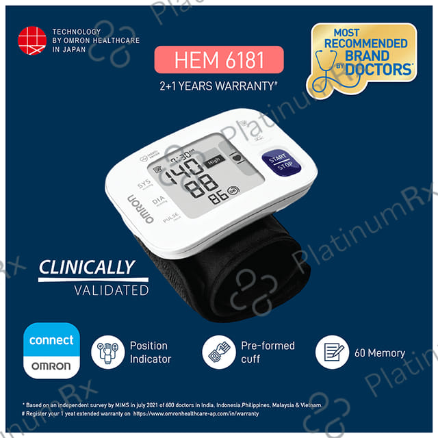 Omron HEM 6181 Wrist Blood Pressure Monitor