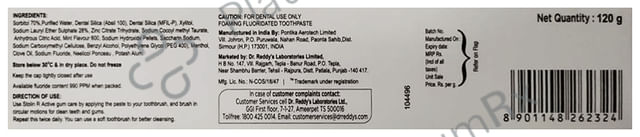 Advanced Stolin-R Active Gum Care Toothpaste Sugar Free 120 gm