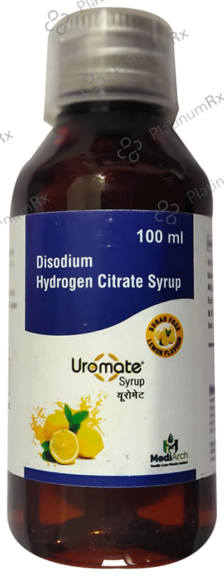 Uromate Syrup Lemon Sugar Free