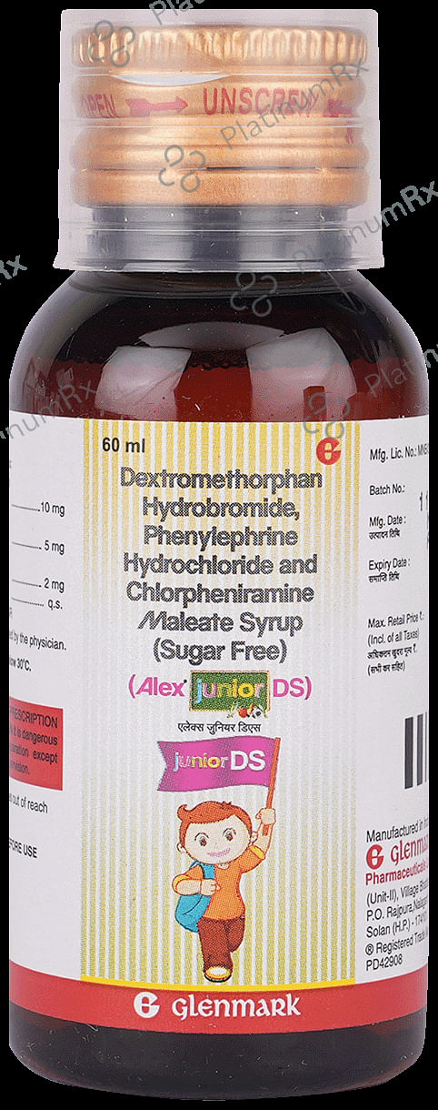 Alex Junior DS 2/10/5mg Syrup 60ml