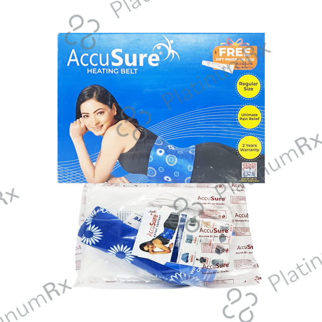 AccuSure Orthopaedic Heat Belt with AccuSure Pain Relief Gel 30gm Free