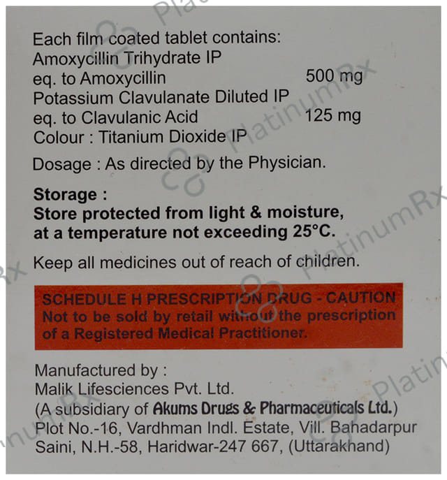 Moxydari CV 625 Tablet