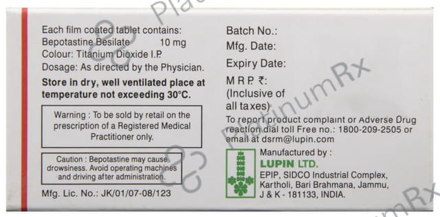 Lupin Bepogra 10mg Tablet 10s