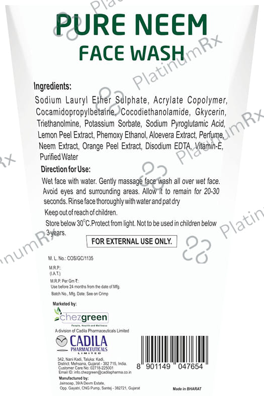 Cahaya Pure Neem Face Wash