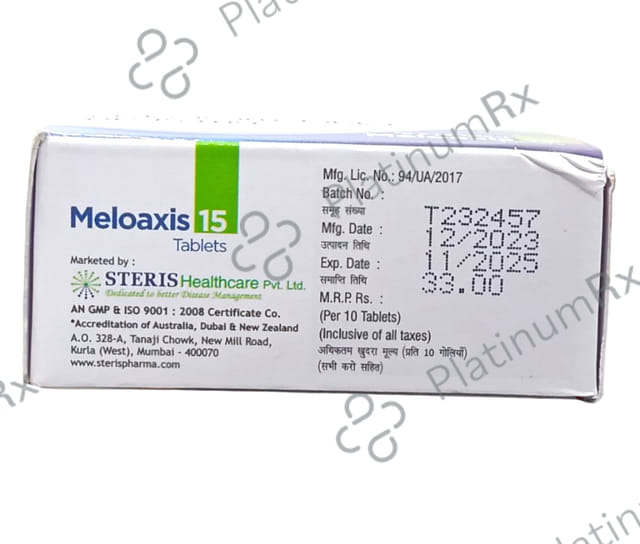 Meloaxis 15mg Tablet 10s