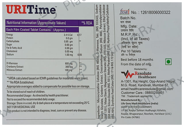Uritime 0.4mg Tablet