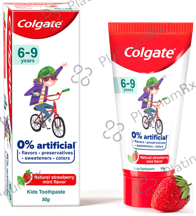 Colgate Natural Strawberry Mint Toothpaste for Kids (6-9 Years)