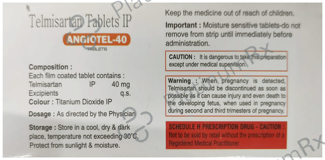 Angiotel 40mg Tablet 10s