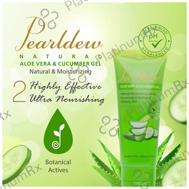 Pearldew Aloe Vera & Cucumber Gel (120gm Each) 1 Pack