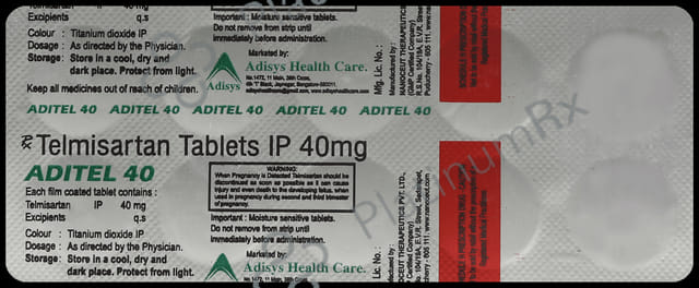 Aditel 40mg Tablet 10s