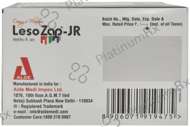 Lesozap JR 15mg Tablet