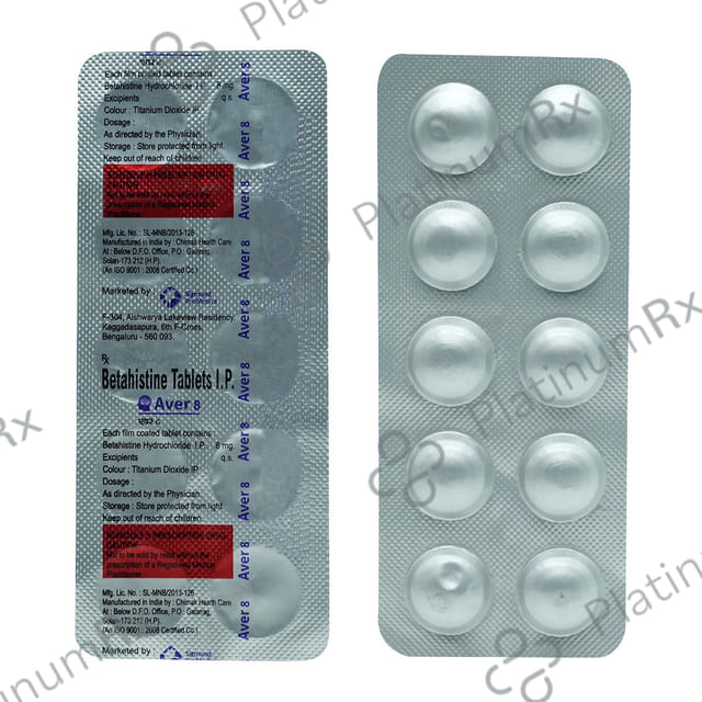Aver 8mg Tablet 10s
