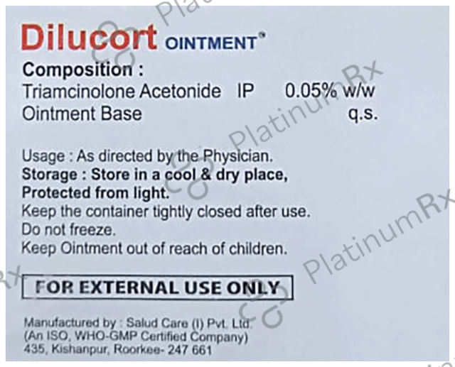 Dilucort 0.05% Ointment 50gm