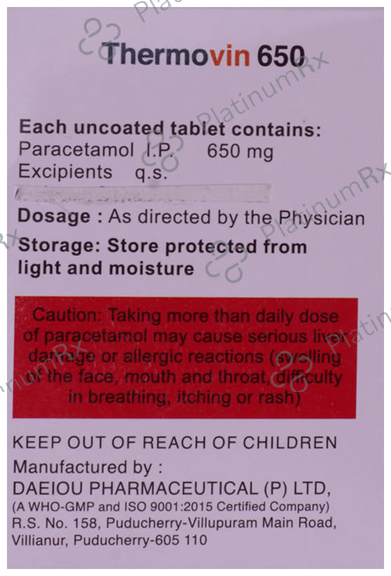 Thermovin 650 Tablet