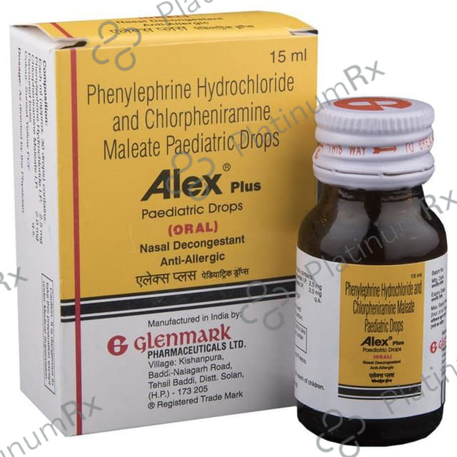 Alex Plus Paediatric 2/2.5mg Oral Drop 15ml