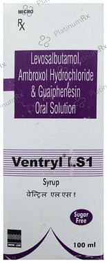 Ventryl LS 1/15/50mg Sugar Free Syrup 100ml