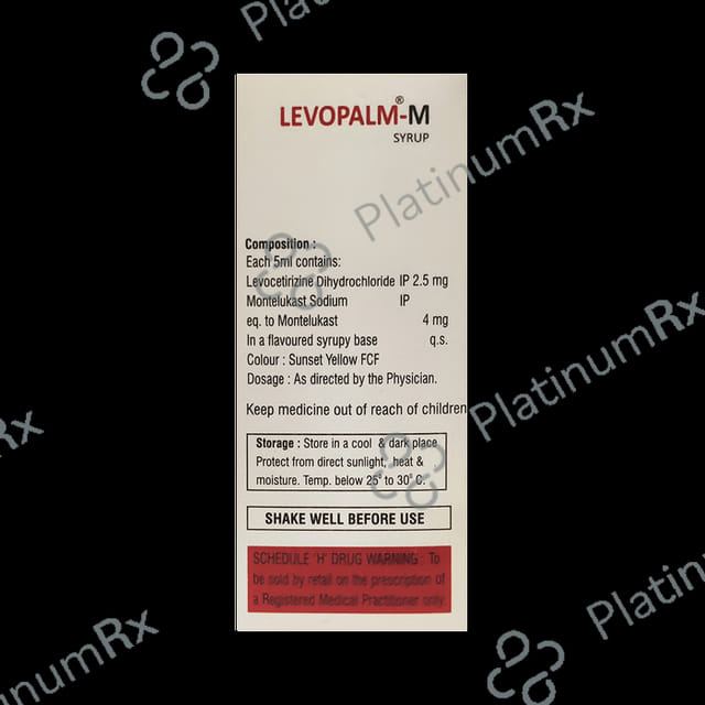 Levopalm M 2.5/4mg Syrup 60ml
