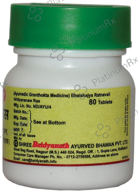 Baidyanath (Nagpur) Hridyaranaw Ras Tablet