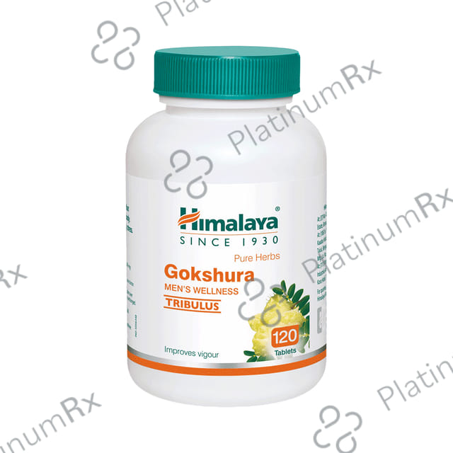 Himalaya Pure Herbs Gokshura 250mg Men's Wellness Tribulus Improves Vigour Tablet 120s